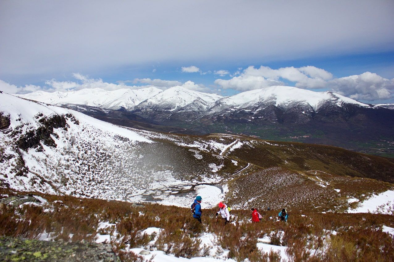 paisaje nevado valle de campoo