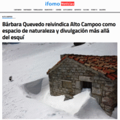 Bárbara Quevedo reivindica Alto Campoo como espacio de naturaleza y divulgación más allá del esquí