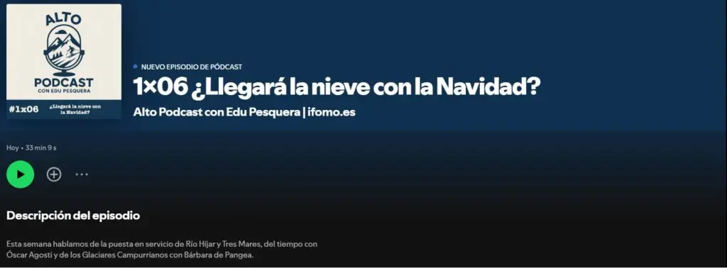 IFOMO NOTICIAS PODCAST Alto Campoo Glaciares Campurrianos