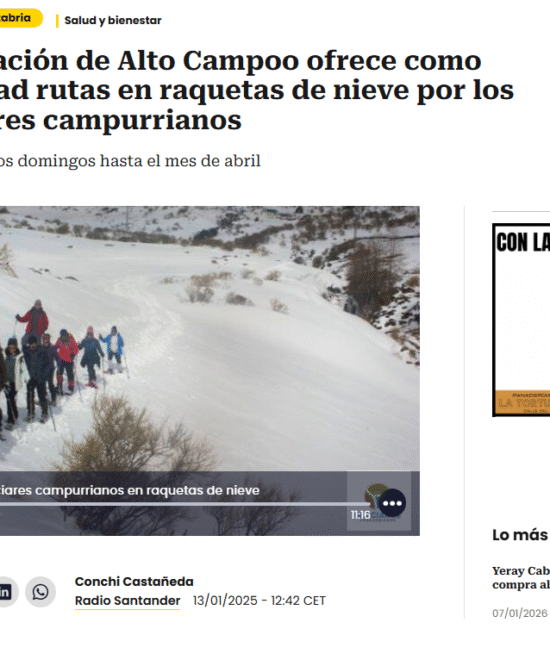 Entrevista Cadena SER Raquetas de nieve por Alto Campoo. Temporada 2024-2025