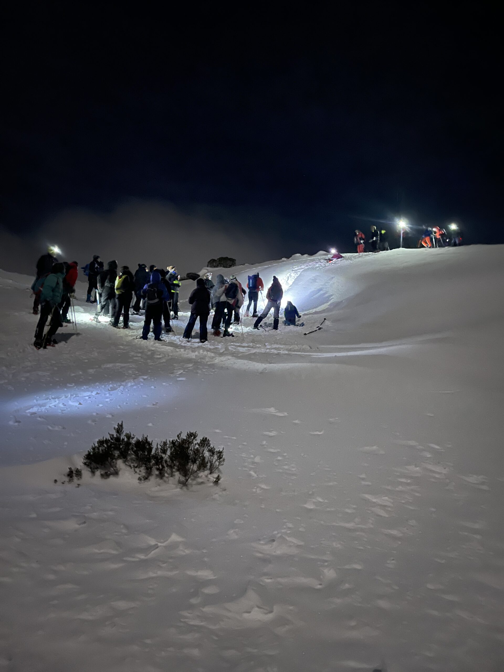 Raquetas de nieve nocturna por Cantabria Alto Campoo