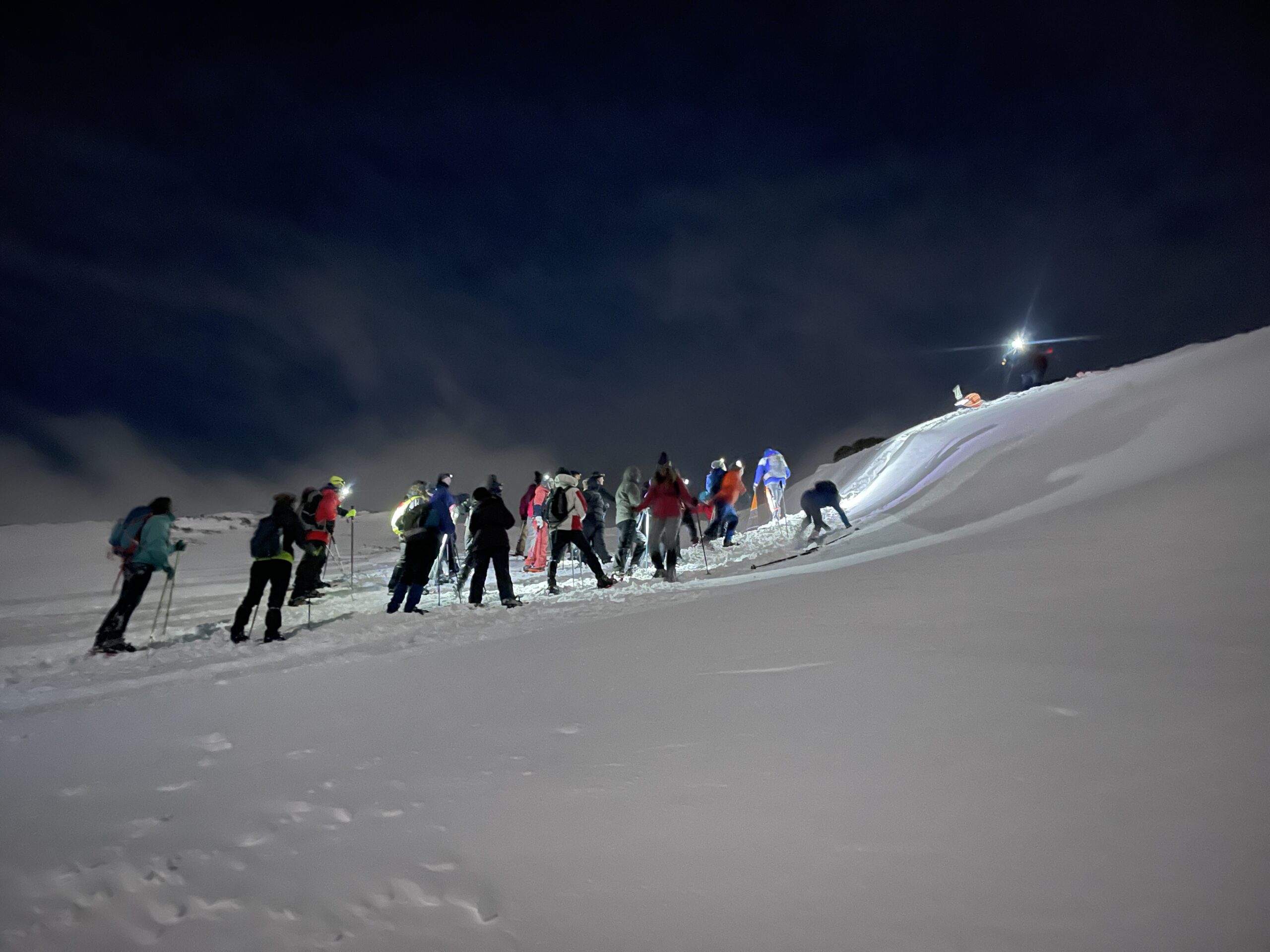 Raquetas de nieve nocturna por Cantabria Alto Campoo