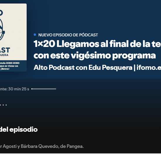 ENTREVISTA IFOMO CON EDU PESQUERA. ALTO PODCAST Fin de la temporada de invierno 2026