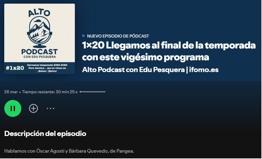 IFOMO ENTREVISTA FIN TEMPORADA CON EDU PESQUERA Y BÁRBARA QUEVEDO DE GLACIARES CAMPURRIANOS